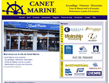 Tablet Screenshot of canetmarine.com
